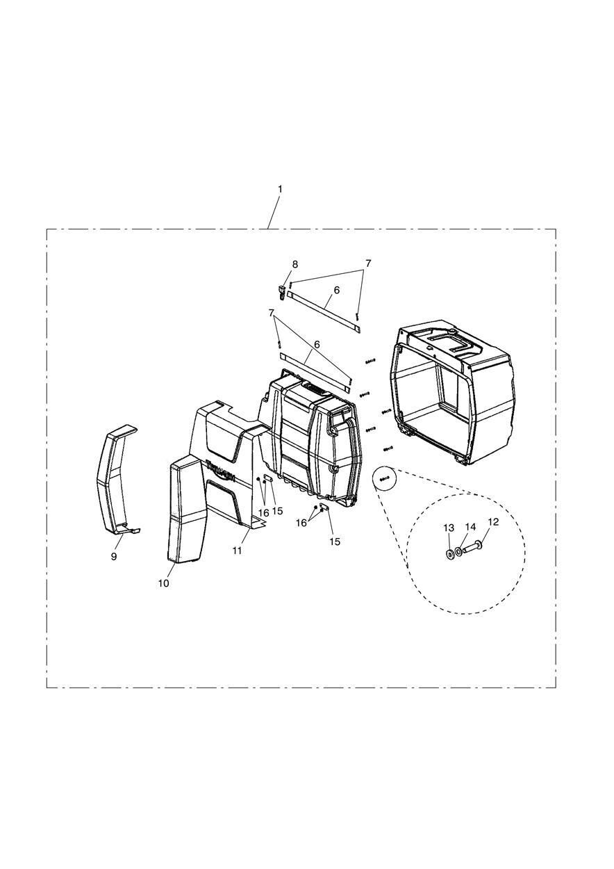 ASSEMBLAGE TOP CASE SANS PRISE ELECTRIQUE POUR TIGER 800 XCA 2016