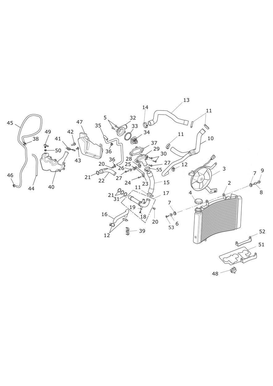 SYSTEME DE REFROIDISSEMENT POUR STREET TRIPLE 660 ABS B1 2015