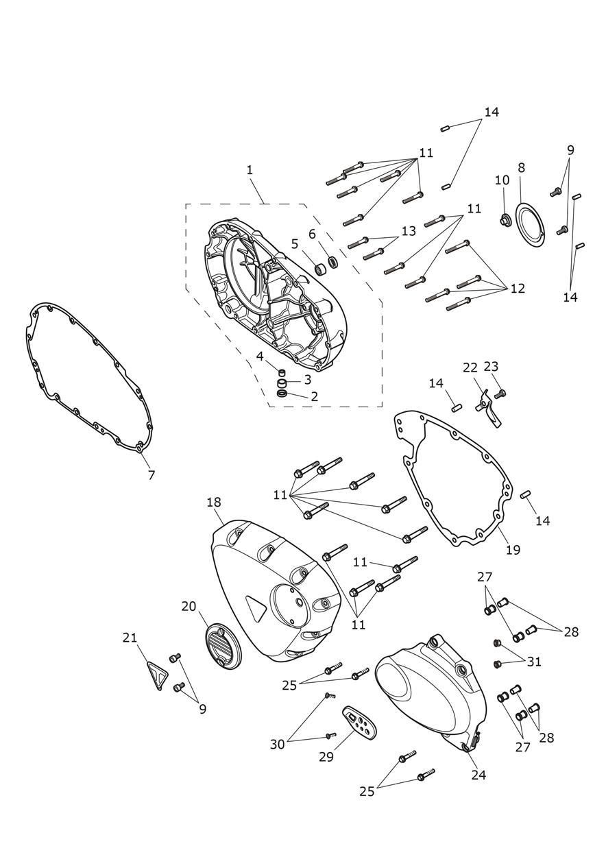 CARTER MOTEUR POUR SCRAMBLER 900 2023