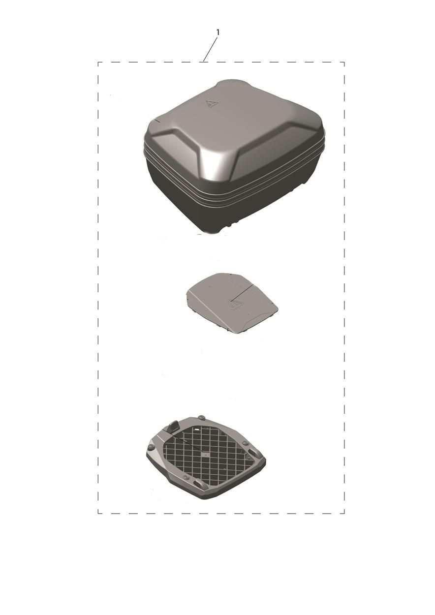 TOP CASE SEMI RIGIDE POUR SCRAMBLER 400 X 2024