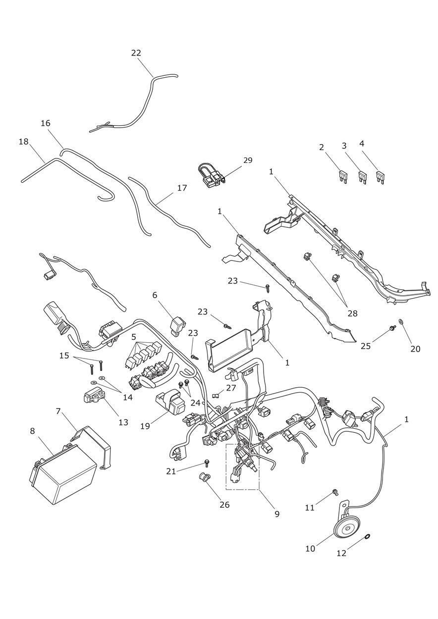 EQUIPEMENT ELECTRIQUE POUR DAYTONA 675 R ABS 2013