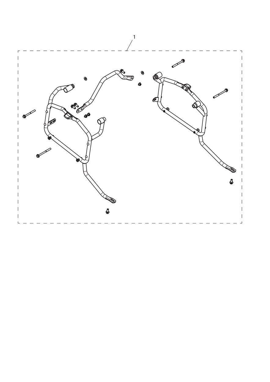 KIT DE CADRE POUR SACOCHES POUR TIGER 900 GT 2024