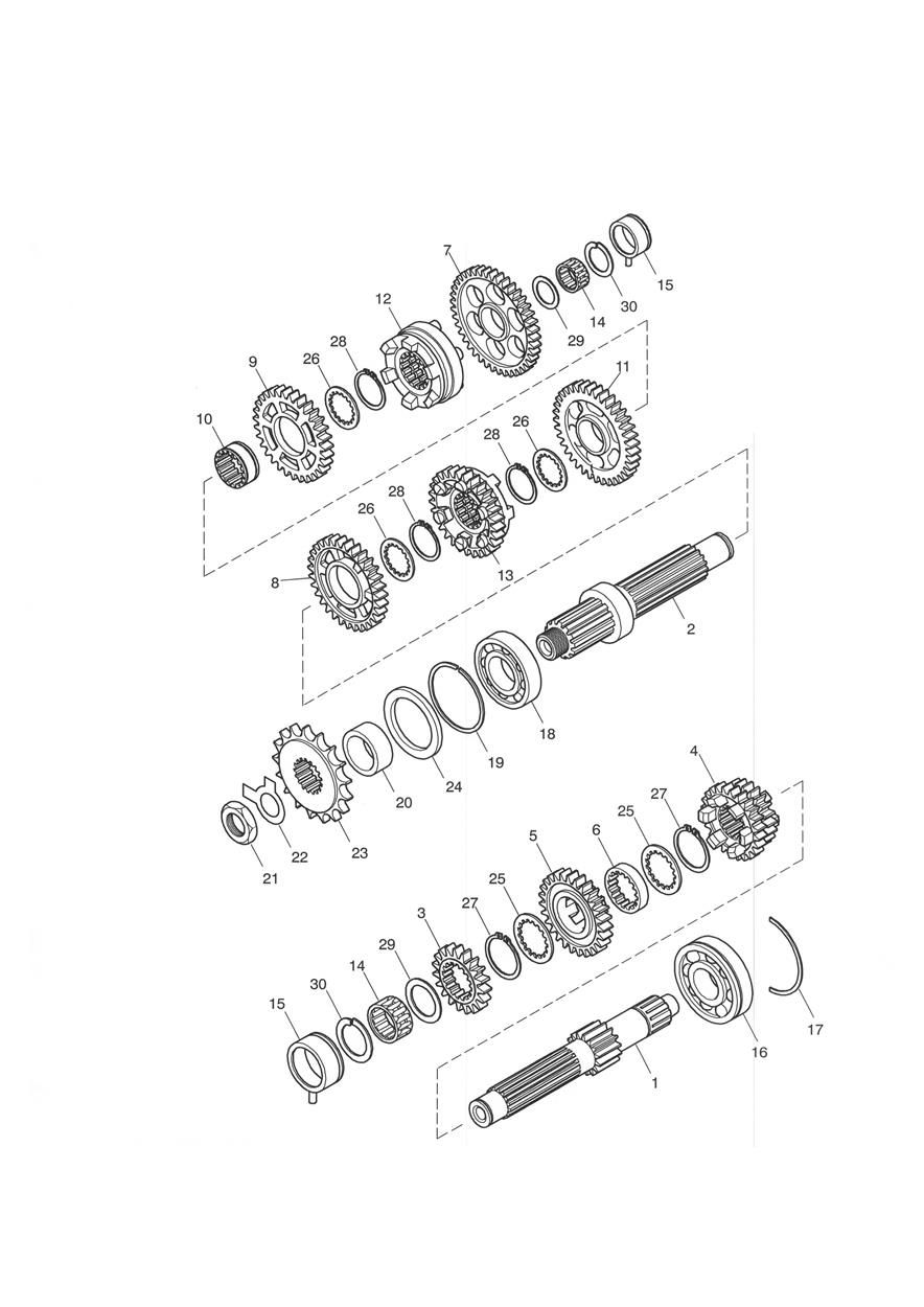 TRANSMISSION BONNEVILLE T100 ENG POUR BONNEVILLE 2001