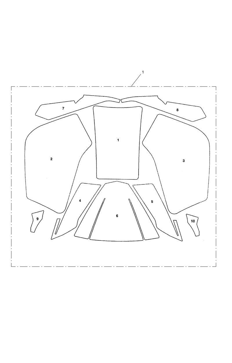 KIT DE PROTECTION PEINTURE POUR TIGER EXPLORER SPOKE ABS XC A1 2013