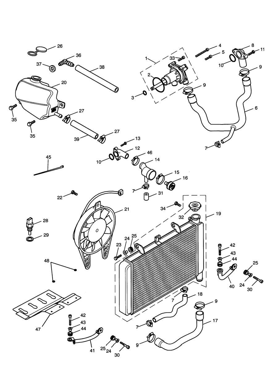 SYSTEME DE REFROIDISSEMENT POUR SPEED FOUR 2002
