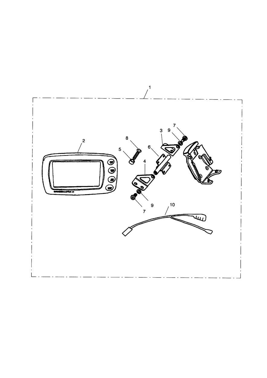 KIT DE FIXATION GPS POUR S ADAPTER AU SUPPORT MOTO GARMIN STREETPILOT POUR SPRINT ST 1050CCM 2005