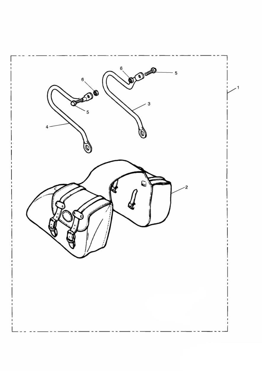 KIT DE SACOCHES EN NYLON POUR THUNDERBIRD 1995