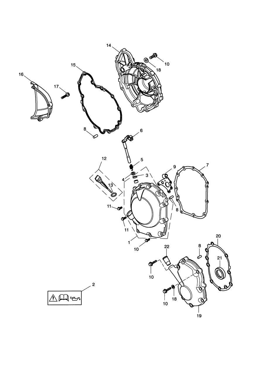 CARTER MOTEUR DAYTONA 650 POUR DAYTONA 600 2004