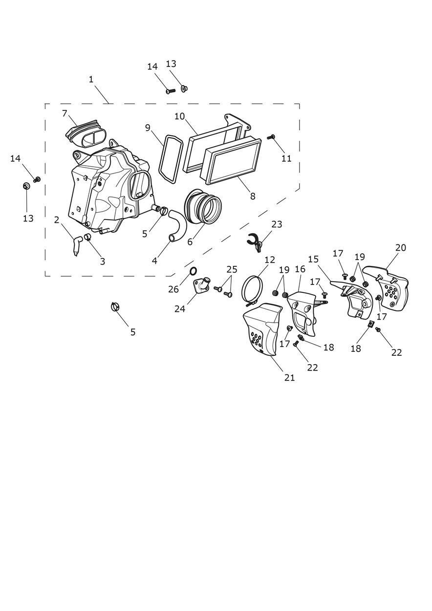 BOITE A AIR POUR SCRAMBLER 1200 GREAT ESCAPE 2021