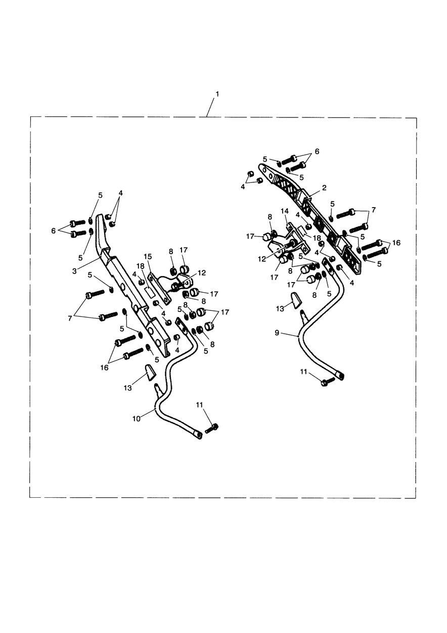 KIT DE FIXATION POUR DOUBLE SACOCHE POUR TIGER 1050 ABS SE 2009