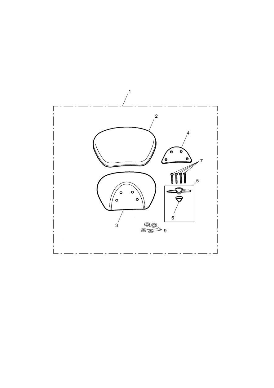 KIT DE COUSSIN DE DOSSIER PASSAGER TOURING POUR ROCKET III TOURING 2008