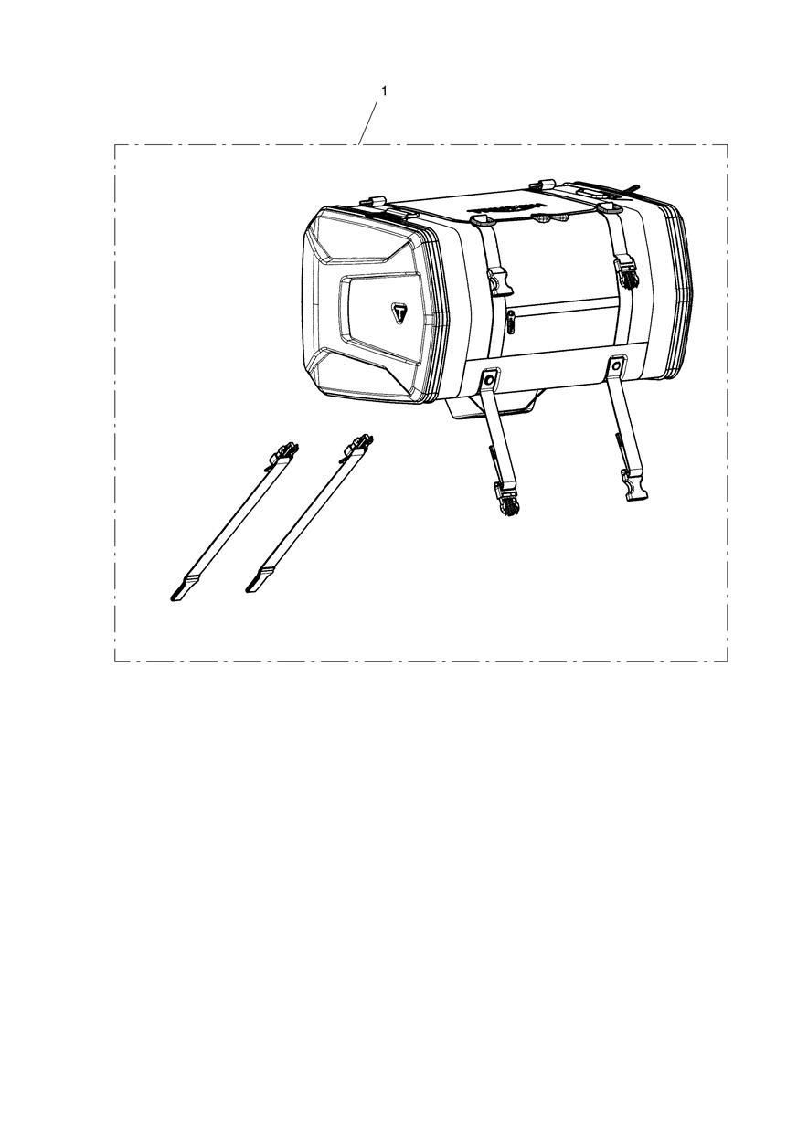 TAIL PACK 45L POUR TIGER 900 GT 2024