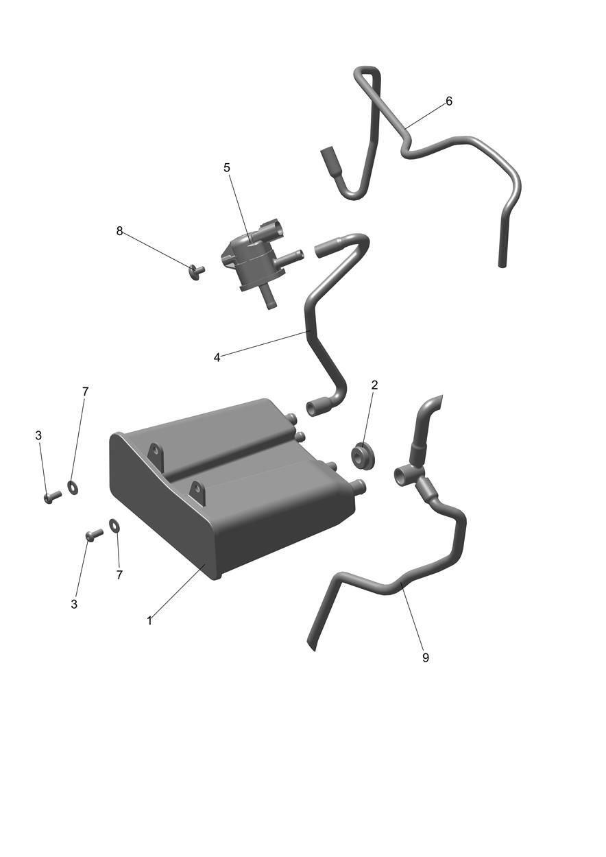 SYSTEME DE CONTROLE DES EMISSIONS EVAPORATIVES POUR BONNEVILLE T100 2019