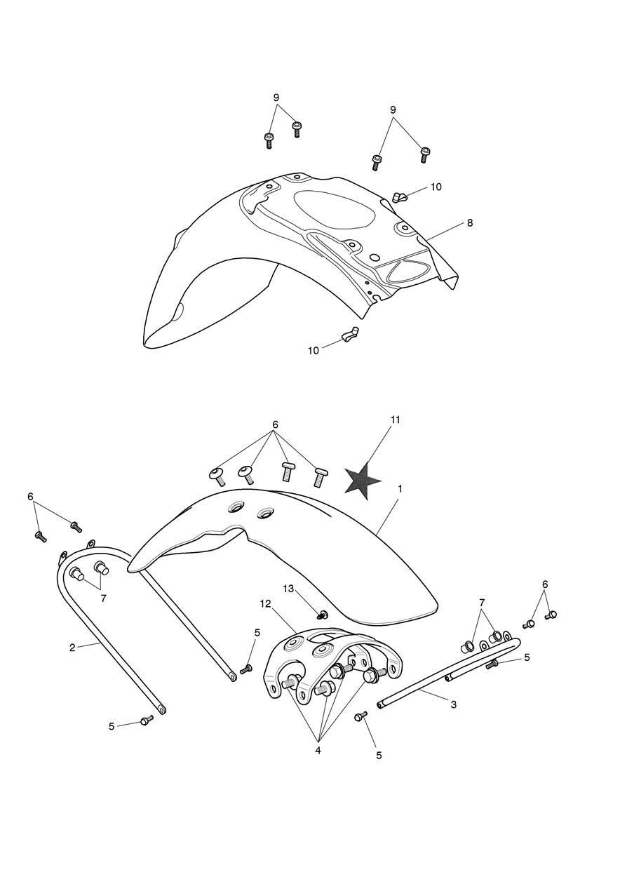 GARDE BOUE POUR BONNEVILLE T100 1960 A2 2010