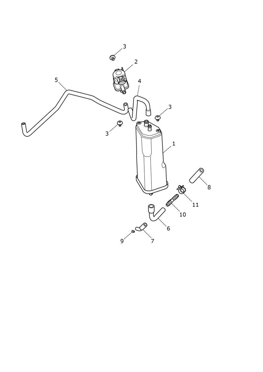 SYSTEME DE CONTROLE DES EMISSIONS EVAPORATIVES POUR TIGER 1200 GT EXPLORER 2022