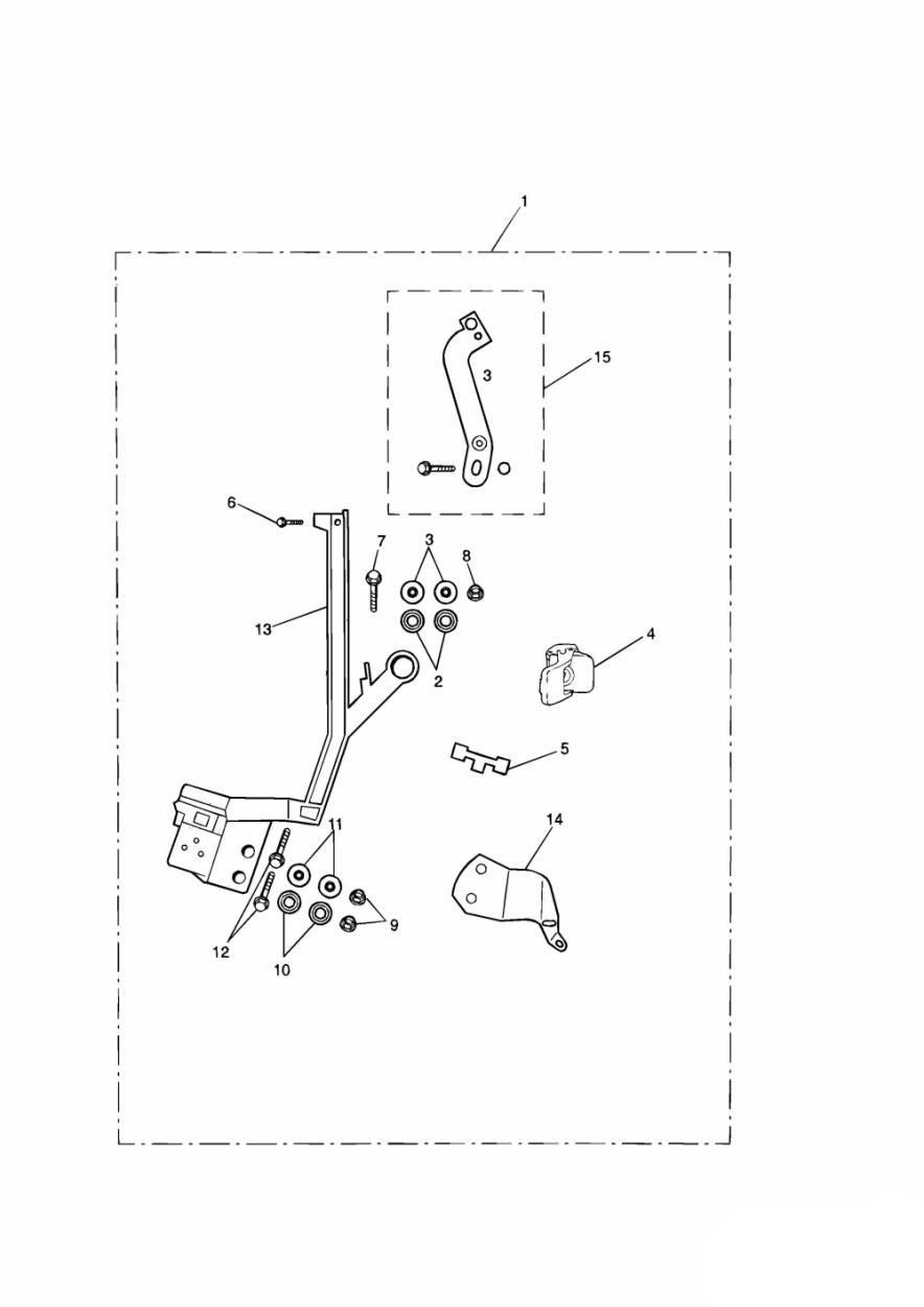 RAIL DE SACOCHE DROIT SOUS ENSEMBLE POUR SPRINT ST 1999
