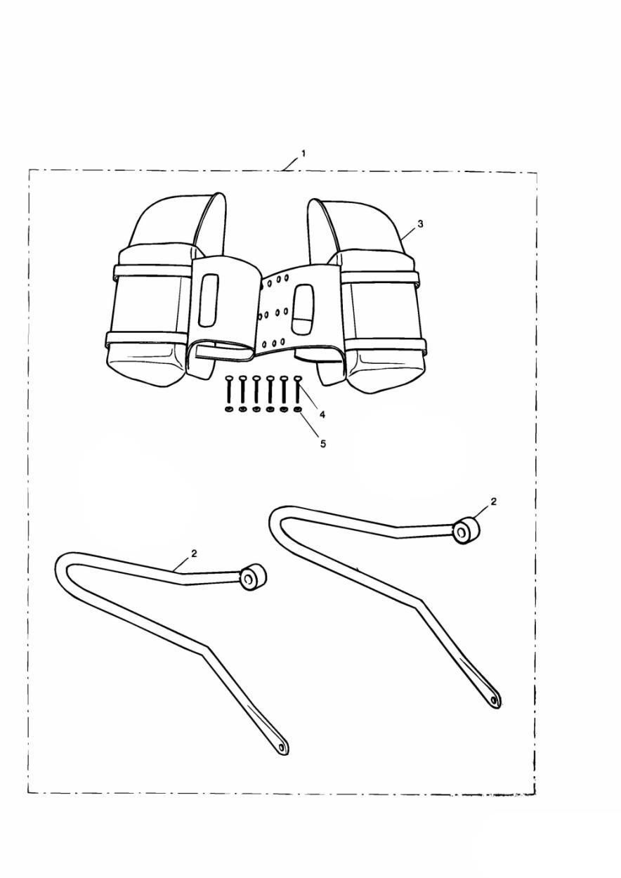KIT DE SACOCHE EN CUIR POUR BONNEVILLE 2001