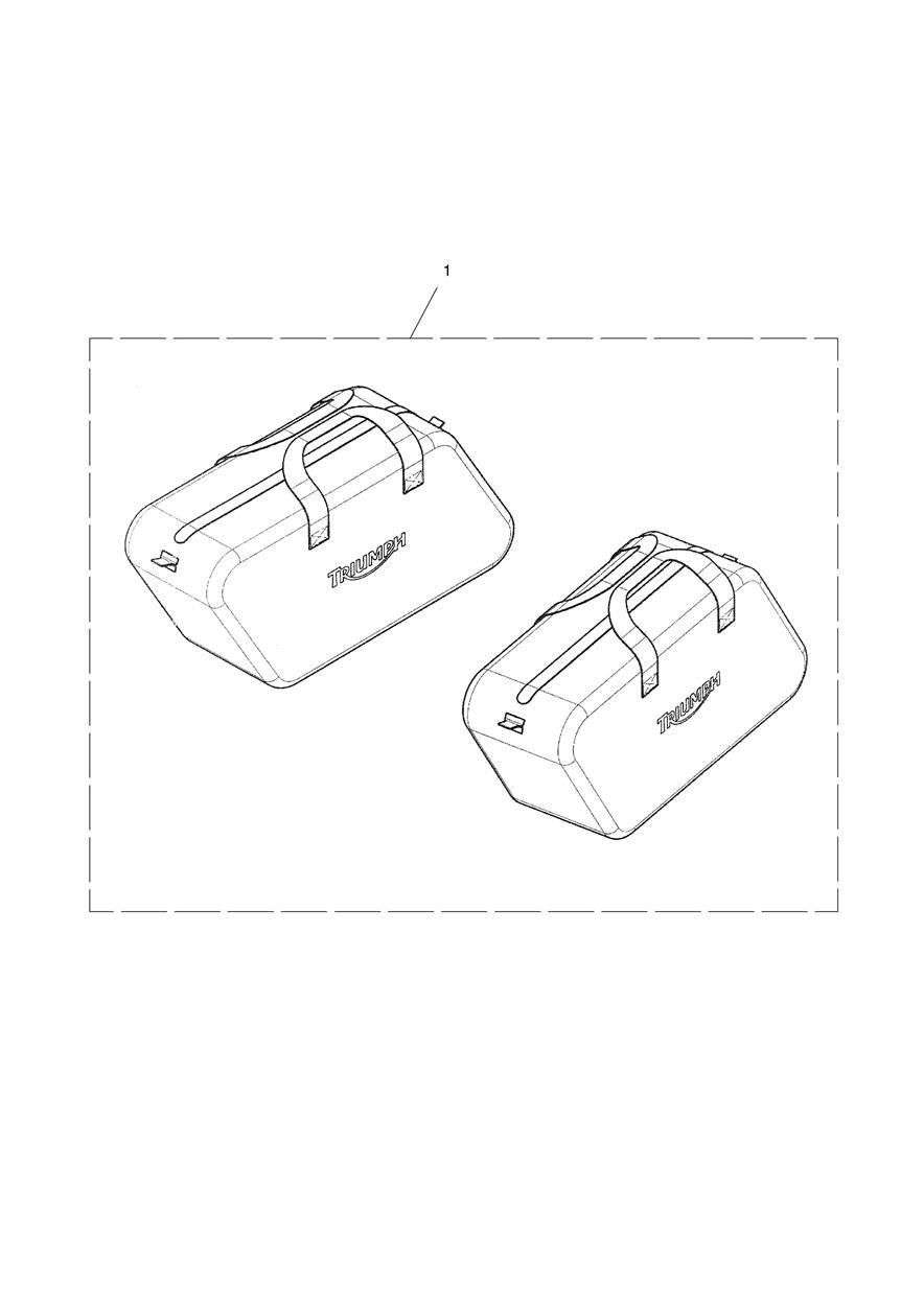 SAC INTERIEUR SACOCHE PAIRE POUR THUNDERBIRD COMMANDER ABS 2014