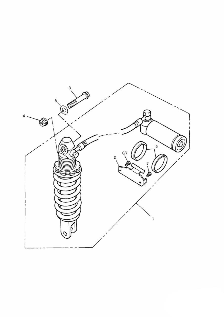 SUSPENSION ARRIERE POUR TIGER 900 CARBU 1993